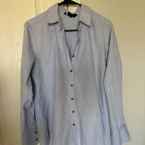 Hatch The Classic Buttondown Shirt Blue Sz 1
